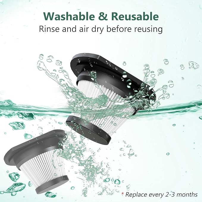 Minthouz 4 Pack HEPA Filters Replacement for MT-L014 Handheld Cordless Vacuum Cleaner