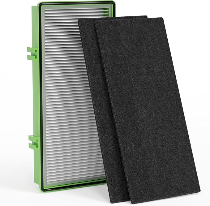 HAPF300AH HEPA Filter Replacement Compatible with Holmes AER1 HAPF300AH-U4R, HAP242-NUC, Bionaire Air Purifier, Includes 1 HEPA Filters + 2 Carbon Pre-Filters