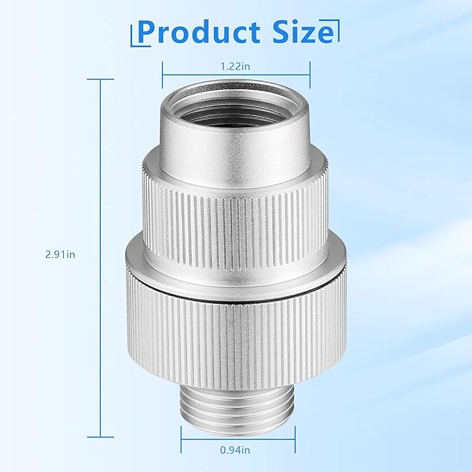 Upgraded 85470 Washing Machine Water Filter, Micron Sediment Inline Filter with Aluminum Alloy Leak-Resistant Filter Head, Includes Replacement Filter, Fits Most Standard Washers