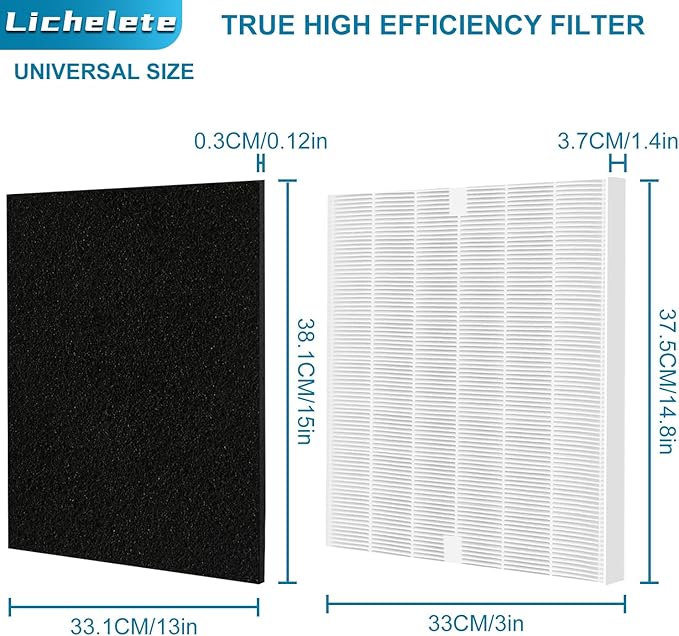 3 Pack+ 3 Carbon Filters AP-1512HH 200M Filter Set Compatible with Coway Airmega AP-1512HH and Airmega 200M air Puri-fier, AP-1512HH-FP, AP-1518R, AP-1519P, Part 3304899