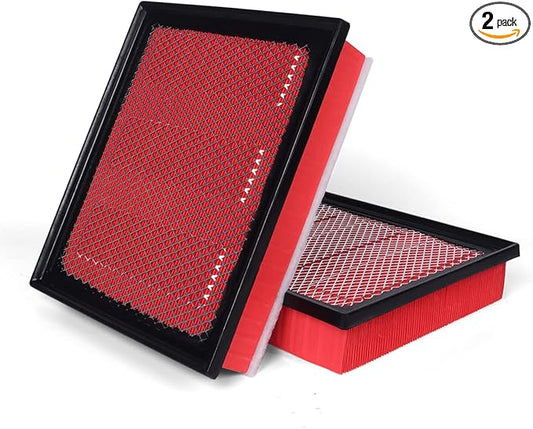 2-PACK Engine Air Filter Fits for 2016-2023 Toyota Tacoma V6, 2013-2021 Tundra, 2014-2021 Sequoia, CA11895 Air Filter Replacement Accessories