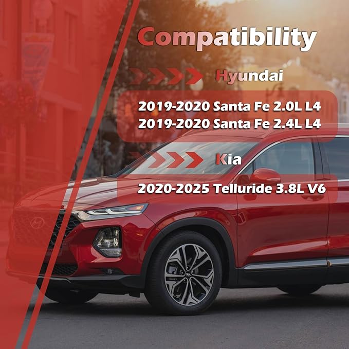 28113-A9100 Engine Air Filter and 97133-J5000 Cabin Air Filter kit Compatible with 2019-2020 Hyundai Santa Fe 2.0L 2.4L 2020-2025 Kia Telluride 3.8L Replaces CA11943 97133-3M000