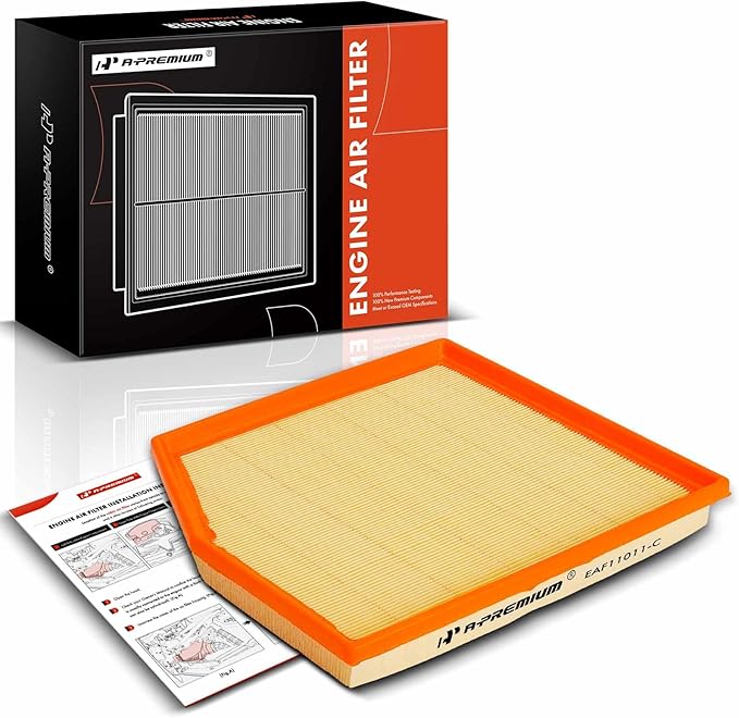 A-Premium Engine Air Filter Compatible with BMW 335I 2012-2013, 335i xDrive 2011-2013, 335is 2012-2012, X1 2013-2015, 135i 2011-2013, 135is 2013-2013, 3.0L, Replace# 13717599285