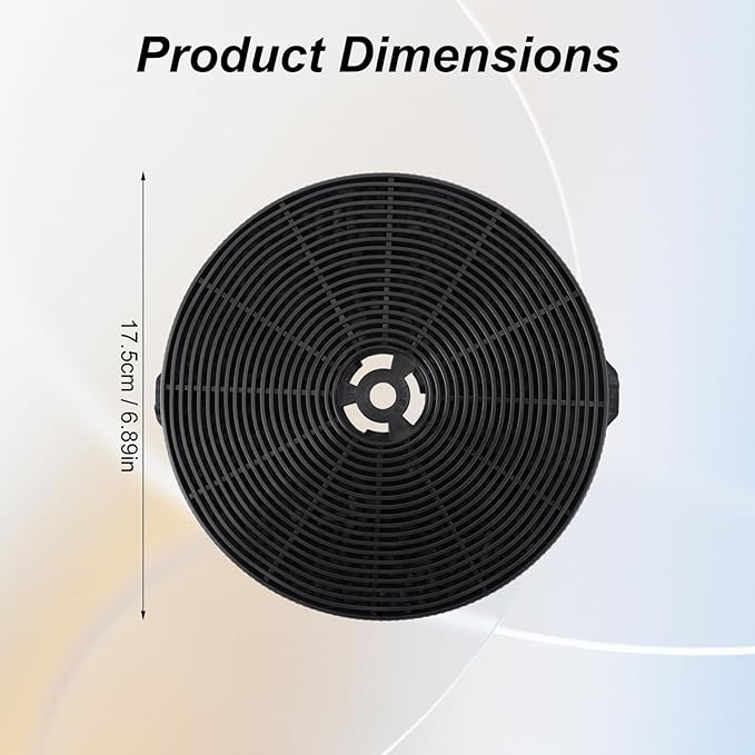 4pcs CFK1-TM Carbon Charcoal Filters for Cosmo Range Hoods, Range Hood Replacement Parts Compatible with UMC30 UC30 UMC36 UC36 Tieasy USGDCF-G JOEAONZ YYCF02 and FIREGAS CC170