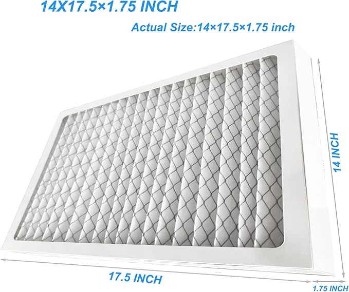 8-Pack 14x 17.5 x 1.75 MERV 13 Dehumidifier Replacement Filter, Compatible with Santa Fe Advance90, Advance120, Advance100, Ultra98H,Honey-Well DR90 & DR120 Dehumidifiers，Easy to Install