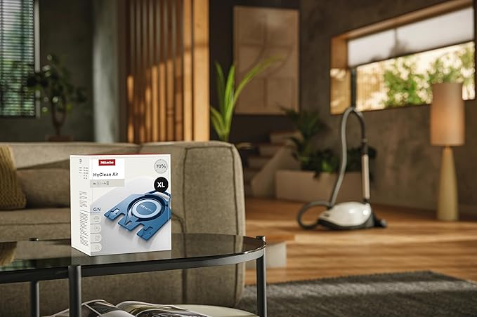 Miele AirClean 3D Efficiency Dust Bag, Type GN, XL Value Pack, 8 Bags and 4 Filters