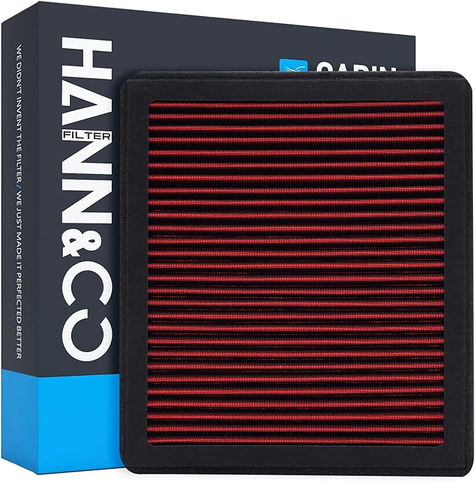 HANN&CO Washable And Reusable High Flow Cabin Air Filter，Greater Than 15 Years of Service Life，Suitable For Hyundai Palisade Replacement CF12936，CP25P，CF12214（HCC18114-X）
