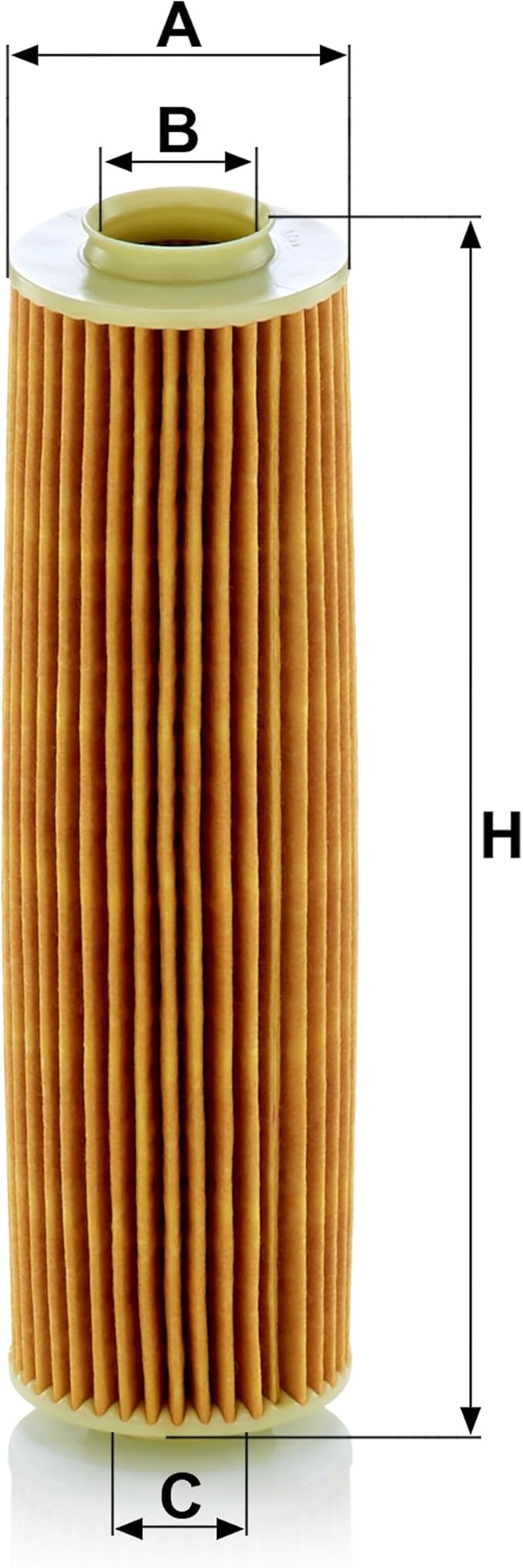 Mann Filter HU 514 y Cartridge Oil Filter Replacement Compatible With Mercedes-Benz C250 (2012-2015), SLK250 (2012-2015)