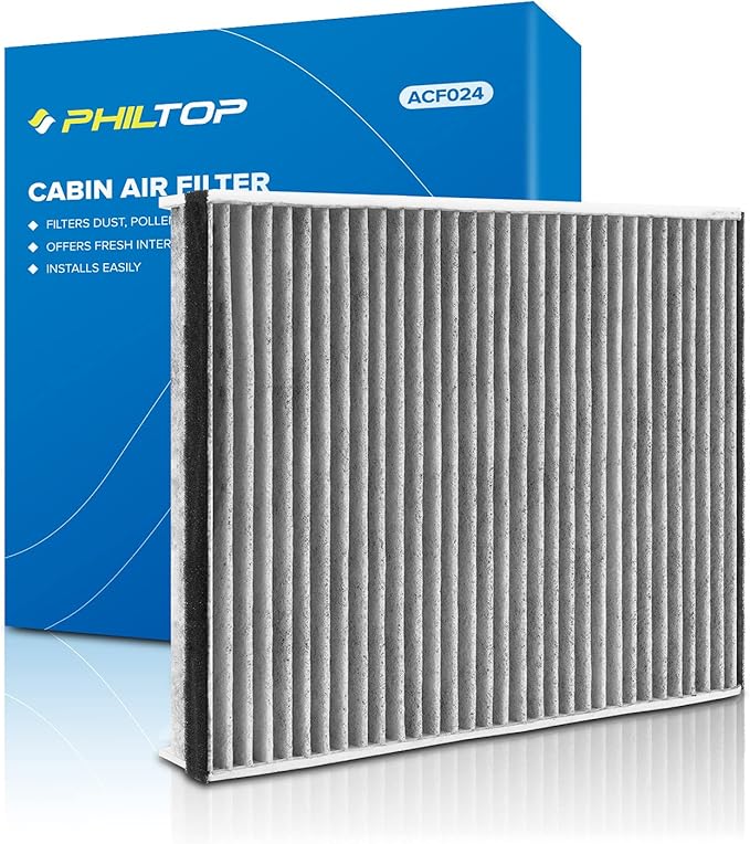 PHILTOP Cabin Air Filter w/Activated Carbon, Compatible with CF11920 Ford Escape 2013-2019, Focus 2012-2018, Transit Connect 2014-2023, C-Max 2013-2018, GT 2017-2022, Lincoln MKC 2015-2019