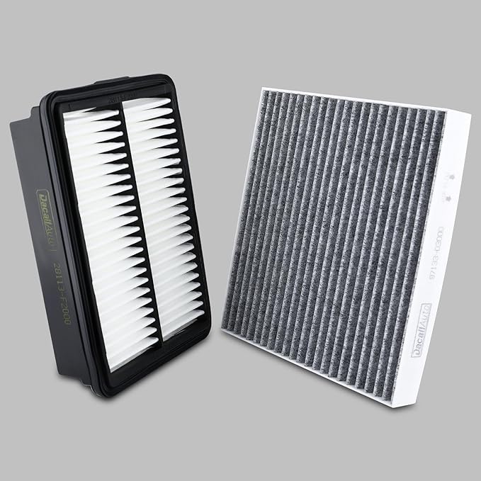 Engine & Cabin Air Filter Set for Hyundai KONA (2018-2023), VELOSTER (2019-2021); for Kia SOUL (2020-2024). Replace 28113-F2000, 97133-D3000