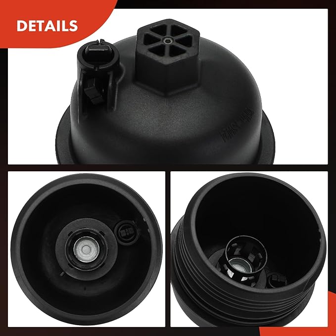 A-Premium Oil Filter Housing Cap Assembly For Hyundai Elantra 2021-2023, Sonata 2020-2023, Santa Fe 2021-2023, Accent 2020-2022, Tucson, Kona, Venue & Kia Sorento, Sportage, Rio, K5, Only fit 1.6L
