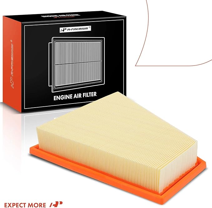 A-Premium Engine Air Filter Compatible with BMW F10 E84 E89 528i, 528i xDrive, X1, Z4, 2011-2016, 2.0L 3.0L, Flexible Panel, Replace# 13717582908