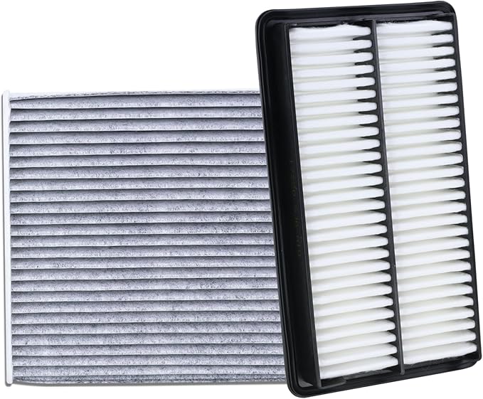 17220-5J6-A10 Engine Air Filter and 80292-SDA-A01 Cabin Air Filter kit Compatible with 2016-2022 Pilot 2019-2025 Passport 2017-2025 Ridgeline 2016-2020 MDX Replaces CA12061 CF10134 80292-SDA-407