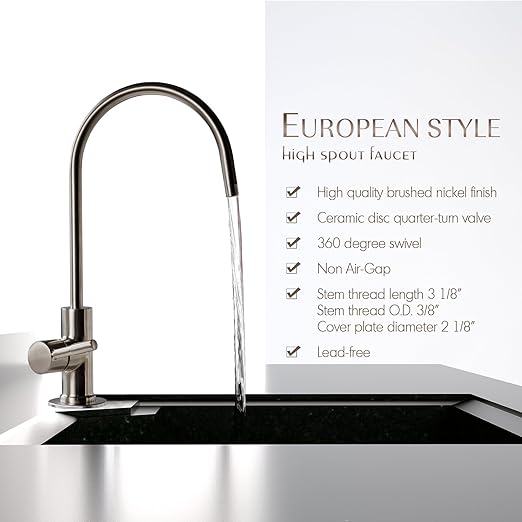 iSpring RCC1UP 6-Stage 100 GPD Under Sink Reverse Osmosis Drinking Water Filtration System with Booster Pump and UV Ultraviolet Filter, Patented Top-Mounted Faucet Design for Easy Installation