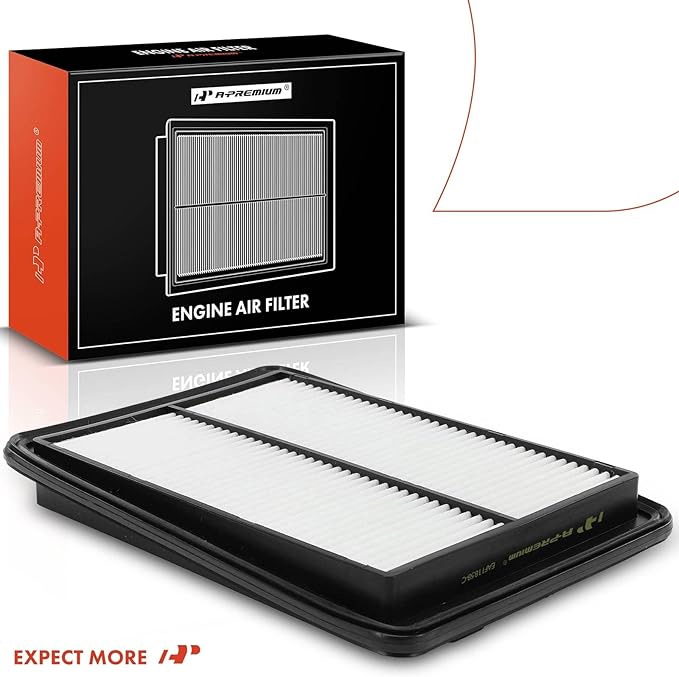 A-Premium Engine Air Filter Compatible with Nissan Models - Rogue(2014-2020), Rogue Sport(2017-2022), Qashqai(2017-2022) - Rigid Panel - Replace# 16546-4BA01