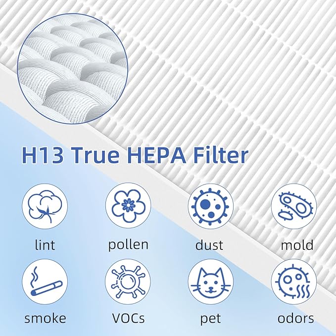 5510 5520 HEPA Replacement Filter Q for Winix 5510 5520 Plasmawave Air Purifier,High-Efficiency H13 True HEPA Filter,# 1712-0123-00,4 Pack