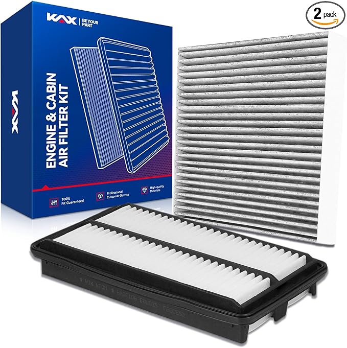 KAX Engine & Cabin Air Filter Kit, Replacement for Honda Odyssey 2018-2026, Acura TLX 2021-2025 2.0T, Replace# CA12061 CF11182
