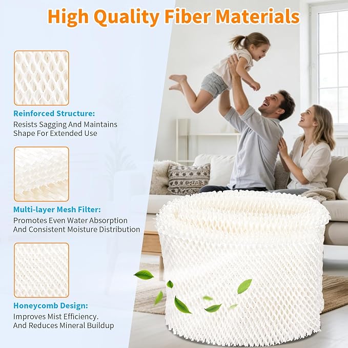 MAF2 Humidifier Wick Replacement Filter : Compatible with Aircare Esscik Air MiostAIR MA0800 MA08000 MA0600 MA0601 and Kenmore 15408,17006,2 Pack
