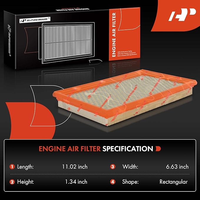 A-Premium 2-PC Engine & Cabin Air Filter with Activated Carbon Compatible with Nissan Altima 2013-2018, Murano 2015-2022, Maxima 2016-2022, Pathfinder 2013-2020 & Infiniti QX60 2014-2020, JX35 2013