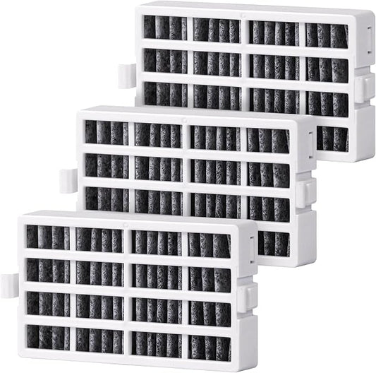 3 pack W10311524 Refrigerator Air Filter Replacement for W10311524, Whirlpool, AIR1, Kitchenaid, Maytag, and Jenn-Air, FreshFlow Air Filter, Reduce Odors with Activated Carbon Filters