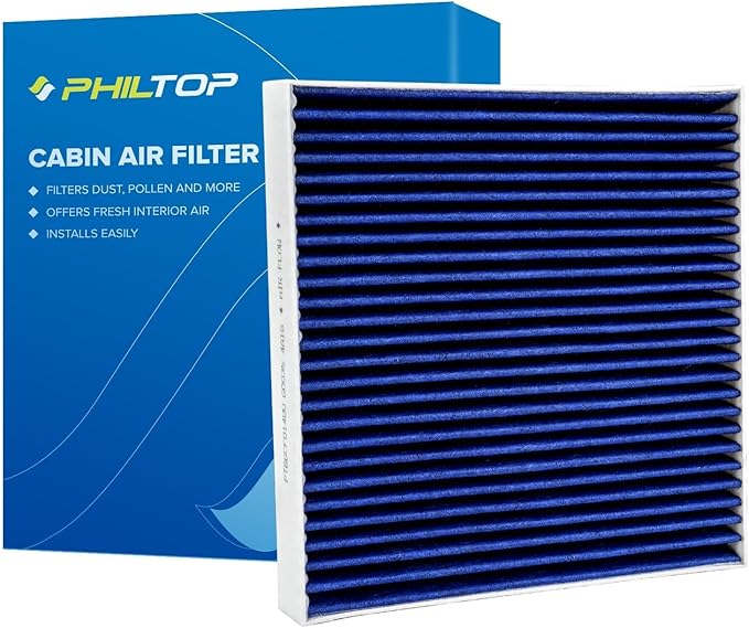 PHILTOP Premium Cabin Air Filter w/Dual Activated Carbon, Compatible with CF11182 Honda CR-V, Civic, Odyssey, Accord, HR-V, Fit, Pilot, Insight, Clarity, CR-Z, Acura RDX, MDX, TLX, Integra