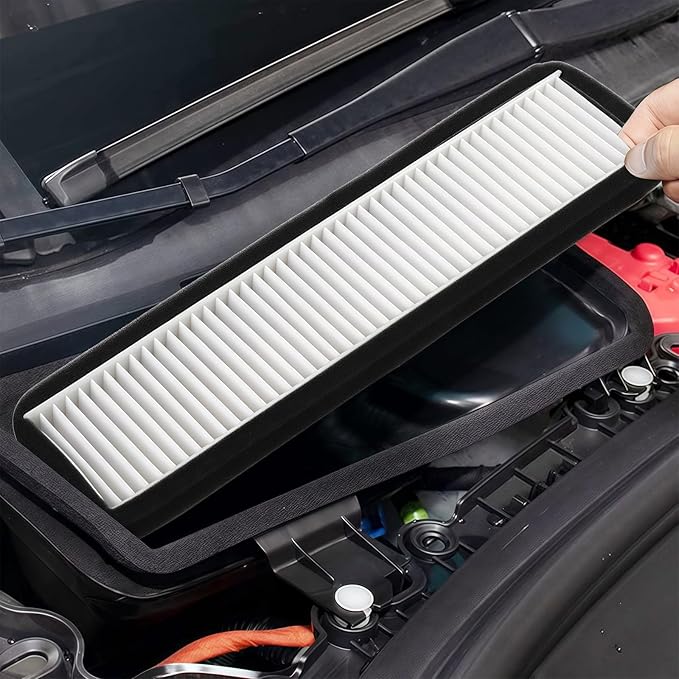 Air Filter HEPA Replacement Accessories Compatible with Tesla Model 3 2020 2019 2018 2017 Interior Cabin Filter Kit Intake Protector Cover Adapter Exterior HEPA Intake Filter Accessory Protector