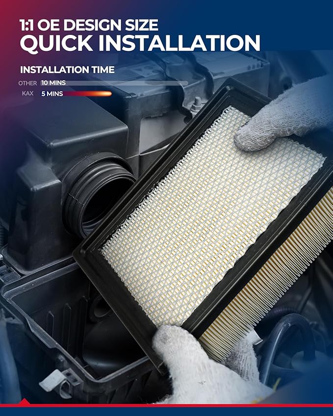 KAX Engine Air Filter, CA9563 Replacement for Ford Ranger 2005-2008, Explorer Sport Trac 2002-2005, Mazda B2300 2005-2009, B3000 2005-2007, B4000 2005-2009