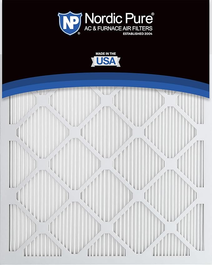 Nordic Pure 20x20x1 (Actual Size: 19 1/2 x 19 1/2 x 3/4) Tru Mini Pleat MERV 11 AC Furnace Air Filters – 2.5X More Media for Extended Durability & Superior Filtration - 4 Pack