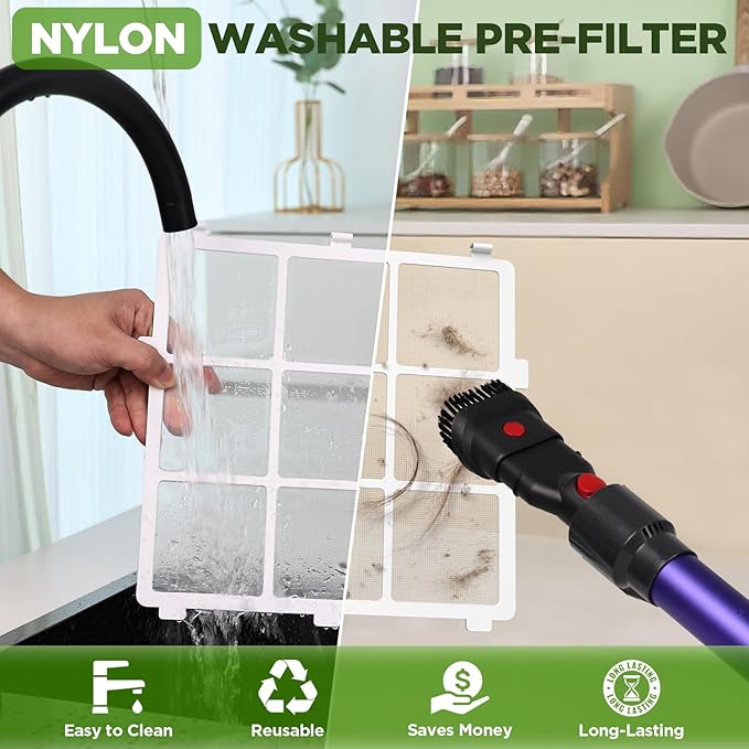 Air Purifier for Home Large Rooms up to 2180 Sq Ft, DBFIT Air Cleaner with Washable Nylon Pre-Filter & Air Quality Indicator, Odor & Smoke Reduction for Pets, Bedroom & Living Room AP2410 (Black)