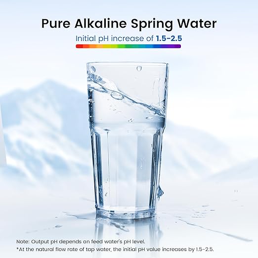 Waterdrop WD-CFF-02 Alkaline Replacement Filter, Replacement for WD-CTF-03/WD-CTF-04, Up PH 1.5 to 2.5, Multi-Stage Water Filter, Reduces Heavy Metals, Bad Taste and Up to 99% of Chlorine,1Pack