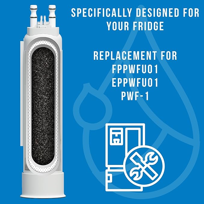 FPPWFU01 Water Filter Replacement Compatible with EPPWF01 PureAdvantage PWF-1 FPPWFU01 PurePour PWF-1 Water Filter(2 Pack)