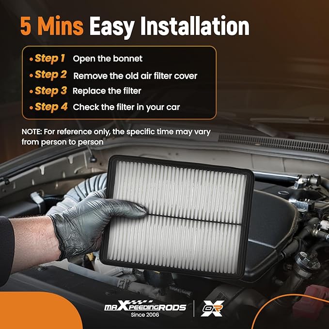 maXpeedingrods CA11500 281132W100 Engine Air Filter Fit for Hyundai Santa Fe 3.3L 2013-2018, Sport L4 2.0L/2.4L 2013-2016, for Kia Santa Fe XL 3.3L 2013-2019, Sorento L4 2.4L/V6 3.3L 2014-2015