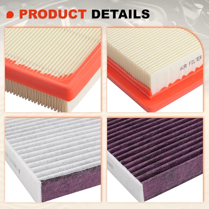 RAV4/Camry Hybrid Engine & Cabin Air Filter Kit for 2019-2025 RAV4 Hybrid, 2018-2025 Camry Hybird, 2020-2025 Highlander Hybrid, 2021-2025 Sienna, 2019-2022 Avalon Hybrid, 2021-2024 Venza Hybrid