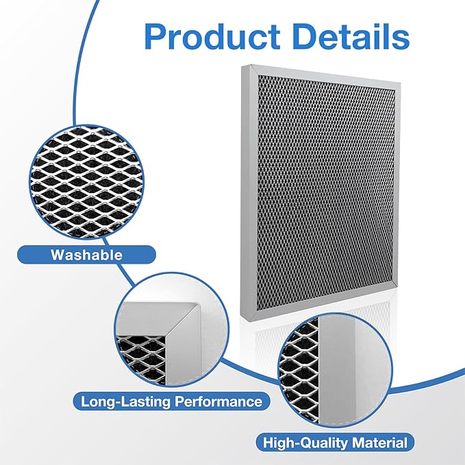2 Pack 5443 MERV 8 Dehumidifier Filter 10″x12″x1″Compatible with AprilAire 1830 1850 and 1852 Whole-House Dehumidifiers and 8191 and 8192 Ventilators