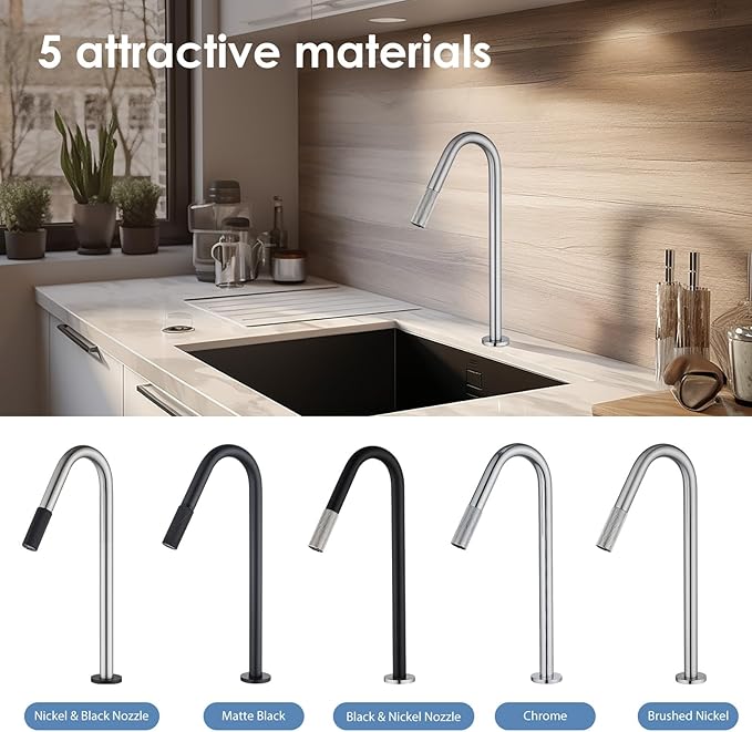 Brushed Nickel RO Drinking Water Faucet for Kitchen Sink, Sanliv Stainless Steel Filtered Water Faucet for Reverse Osmosis or Water Filtration System, Brushed Nickel
