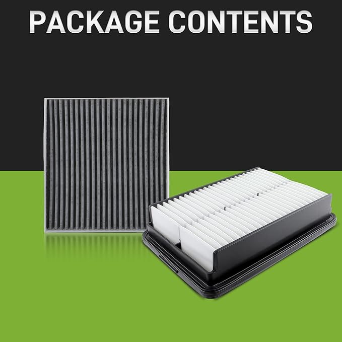 Cabin Air Filter& Engine Air Filter Compatible with Hyundai Kona 2018 2019 2020 2021 2022 2023 1.6L 2.0L Car Air Filter Automotive 97133-D3000 28113-F2000