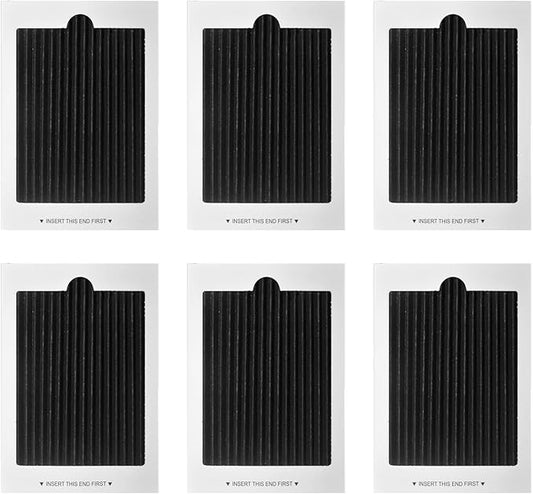 Refrigerator Air Filter Replacement 6 Pack - Carbon Activated Filter Compatible with Frigidaire & Electrolux Pure Air Ultra Reduce Odors for EAFCBF, PAULTRA, RAF1150, 242047801, 242047804,242061001