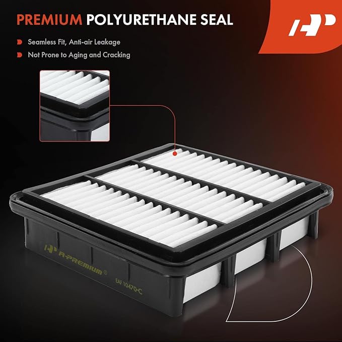 A-Premium Engine Air Filter Compatible with Hyundai Elantra & Kia Forte, Forte Koup, 2007-2013, 2.0L 2.4L, Replace# 28113-2H000