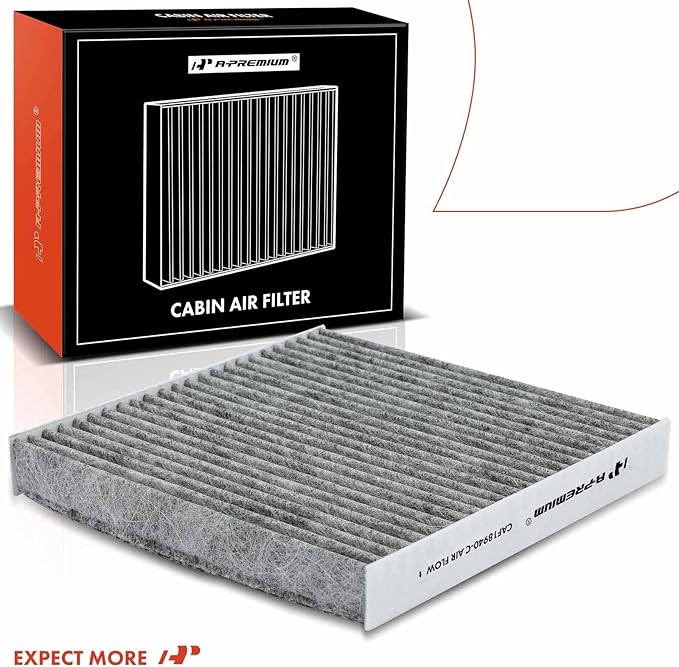 A-Premium 2-PC Cabin Air Filter with Activated Carbon Compatible with BMW F25 Series X3 2013-2017 2.0L, X3 2011-2017 3.0L, F26 Series X4 2015-2018, Replace# 64319237158