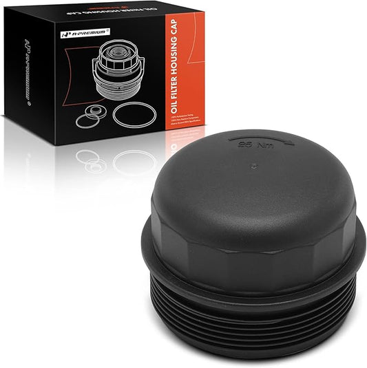 A-Premium Oil Filter Housing Cap Assembly Compatible with Hyundai Sonata 2006-2007, Santa Fe 2007-2009, Azera 2006-2010, Veracruz 2008, Entourage & Kia Sorento, Sedona, Amanti