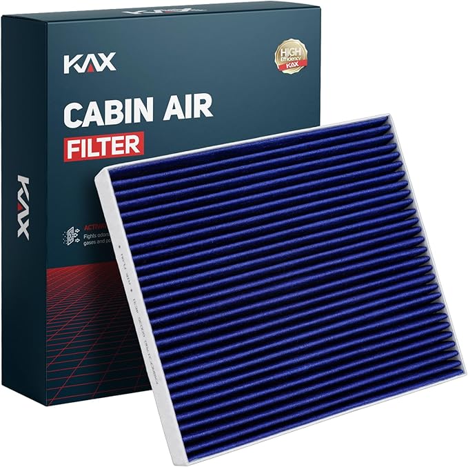 KAX Premium Cabin Air Filter with Dual Active Carbon, CF10381 Replacement for Hyundai Sonata 2006-2010, Santa Fe 2007-2009, Azera 2006-2008, Kia Optima 2006-2010, Carnival 22-25, Superior Filtration