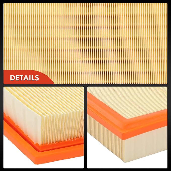 A-Premium Engine Air Filter Compatible with BMW F10 E84 E89 528i, 528i xDrive, X1, Z4, 2011-2016, 2.0L 3.0L, Flexible Panel, Replace# 13717582908