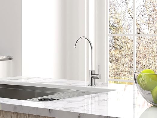AguaStella AS09SS Stainless Steel Kitchen Water Filter Faucet RO Faucet for Most Reverse Osmosis Units or Water Filtration System in Non-Air Gap