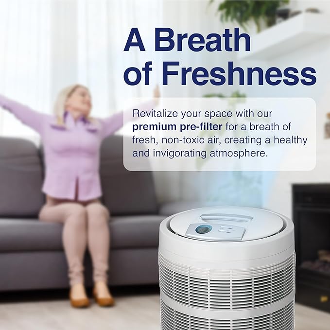 Replacement Pre-Filter for Honeywell 50250 Air Purifier - Carbon Pre Filter for Odor Control - Air Purifier Filter Compatible with True HEPA Air Filters - 2 Pack
