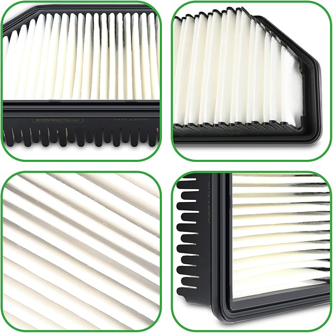 Engine & Cabin Air Filter Set for Kia Soul L4 1.6L/2.0L (2014 2015 2016 2017 2018 2019). Replace CF12002, CA11206