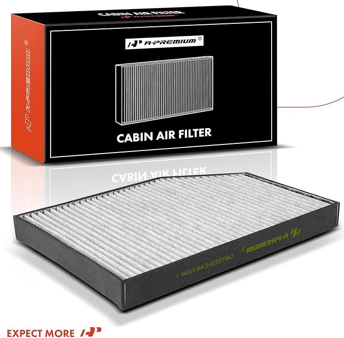 A-Premium Cabin Air Filter with Activated Carbon Compatible with BMW 330e, 330e xDrive, 330i, 330i xDrive, X3, 430i, 430i Gran Coupe, 430i xDrive, 230i, X4, Z4, i4, M240i, M340i, M4 & Toyota GR Supra