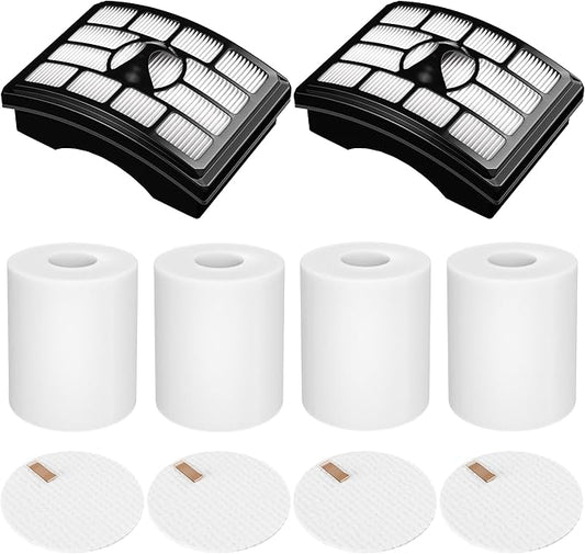 Vacuum Filter Replacement for Shark Rotator Pro Lift-Away NV500, NV501, NV502, NV503, NV505, NV510, NV520, NV552, UV560, Part # XFF500 & XHF500 (2 Post Filters + 4 Foam & Felt Filters)