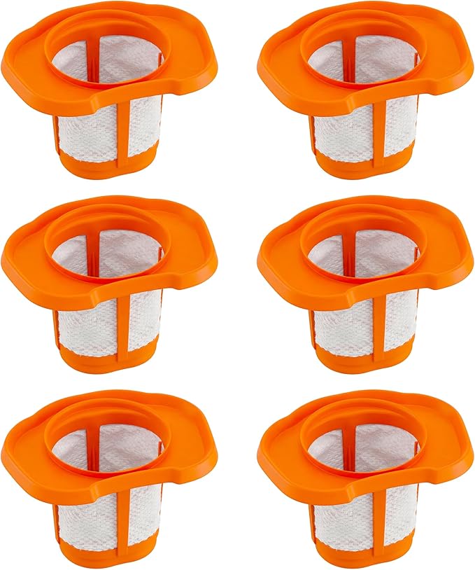 6 Pack HHVKF10 Replacement Filter Compatible with Black and Decker Dust buster Handheld Vacuum Fit for HHVK Models HHVK515J00FF HHVK515JP07 HHVK320J10 HHVK320JZ01 HHVK415B01 HHVK320J61 Vypart