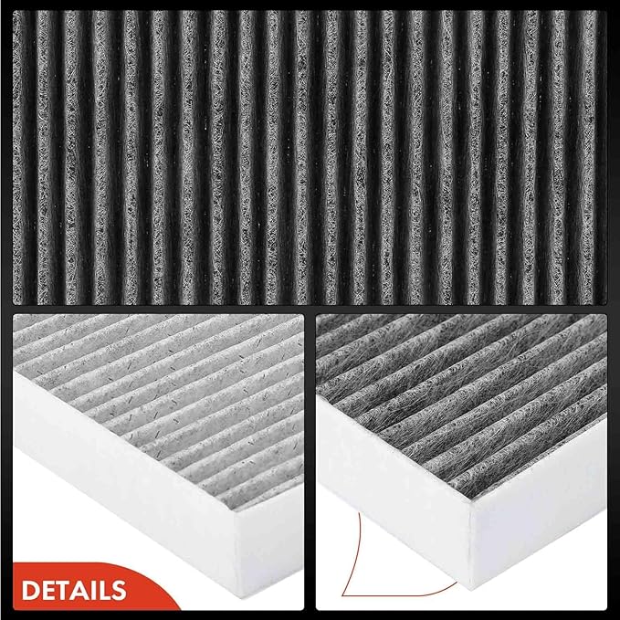 A-Premium Cabin Air Filter with Activated Carbon Compatible with Hyundai Elantra 2017-2020, Accent 2018-2022, Elantra GT 2018-2020 & Kia Forte 2019-2023, Forte5, Rio 2018-2023 - Replace# 97133-F2000