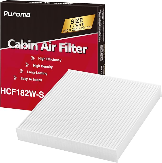 Puroma Cabin Air Filter Replacement for CP182, CF11182, Honda Civic, Clarity, CR-V, CR-Z, HR-V, Fit, Insight, Odyssey, Acura MDX, RDX, TLX, INTEGRA